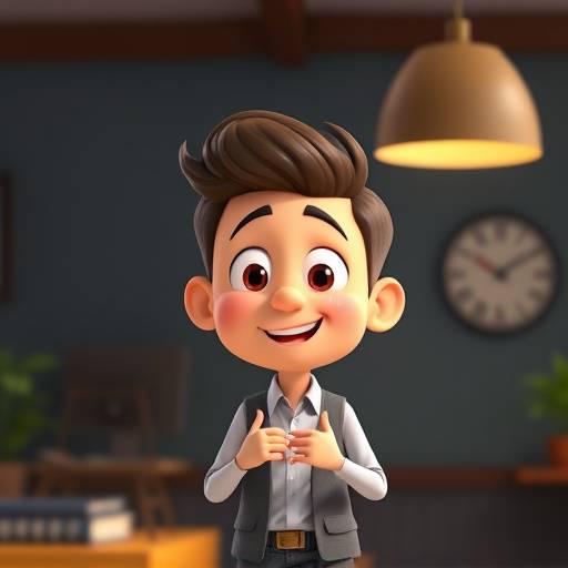 A colorful and engaging screenshot from an animated explainer video, featuring a friendly character explaining a complex business concept.